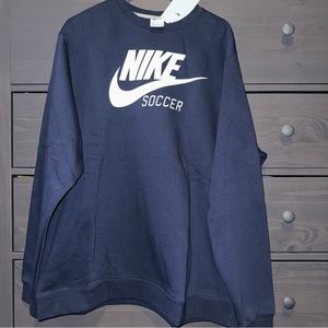 Nike Men’s Club Fleece Crew Soccer Navy Size 2XL